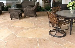 stamped concrete driveway