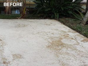 Before concrete resurfacing