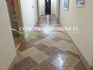 stamp concrete and overlay