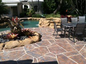 stamped concrete and overlay