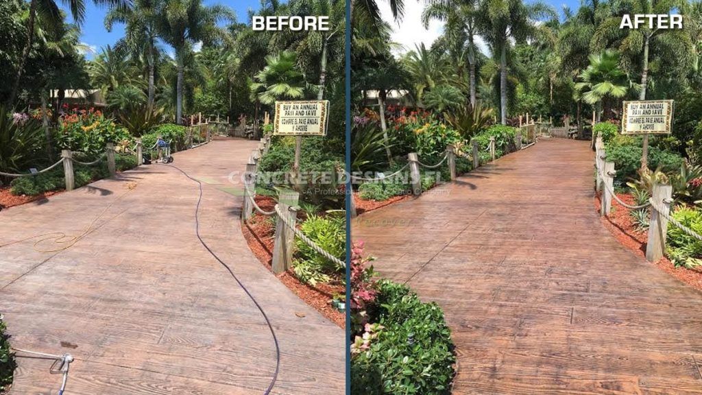 resurfacing concrete walkway service