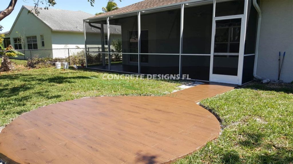 Best Concrete Stamped Patio resurfacing